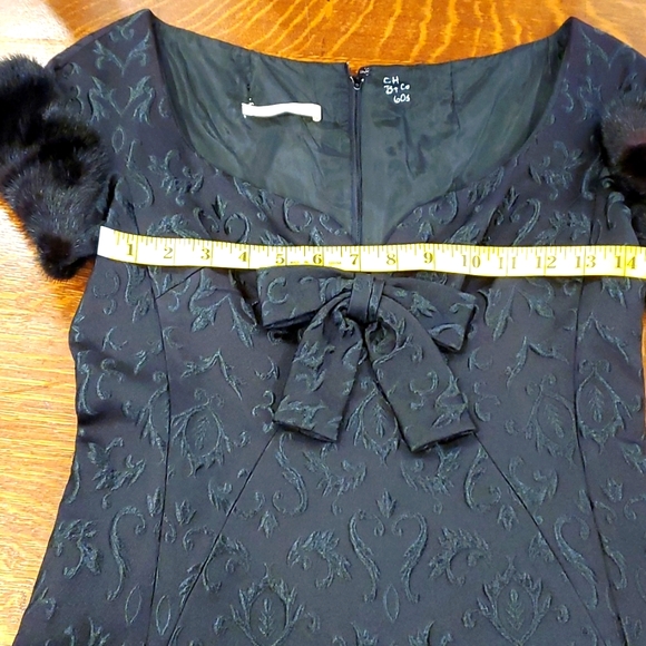 Vintage Black Saks Fifth Avenue Cocktail Dress - Picture 9 of 13